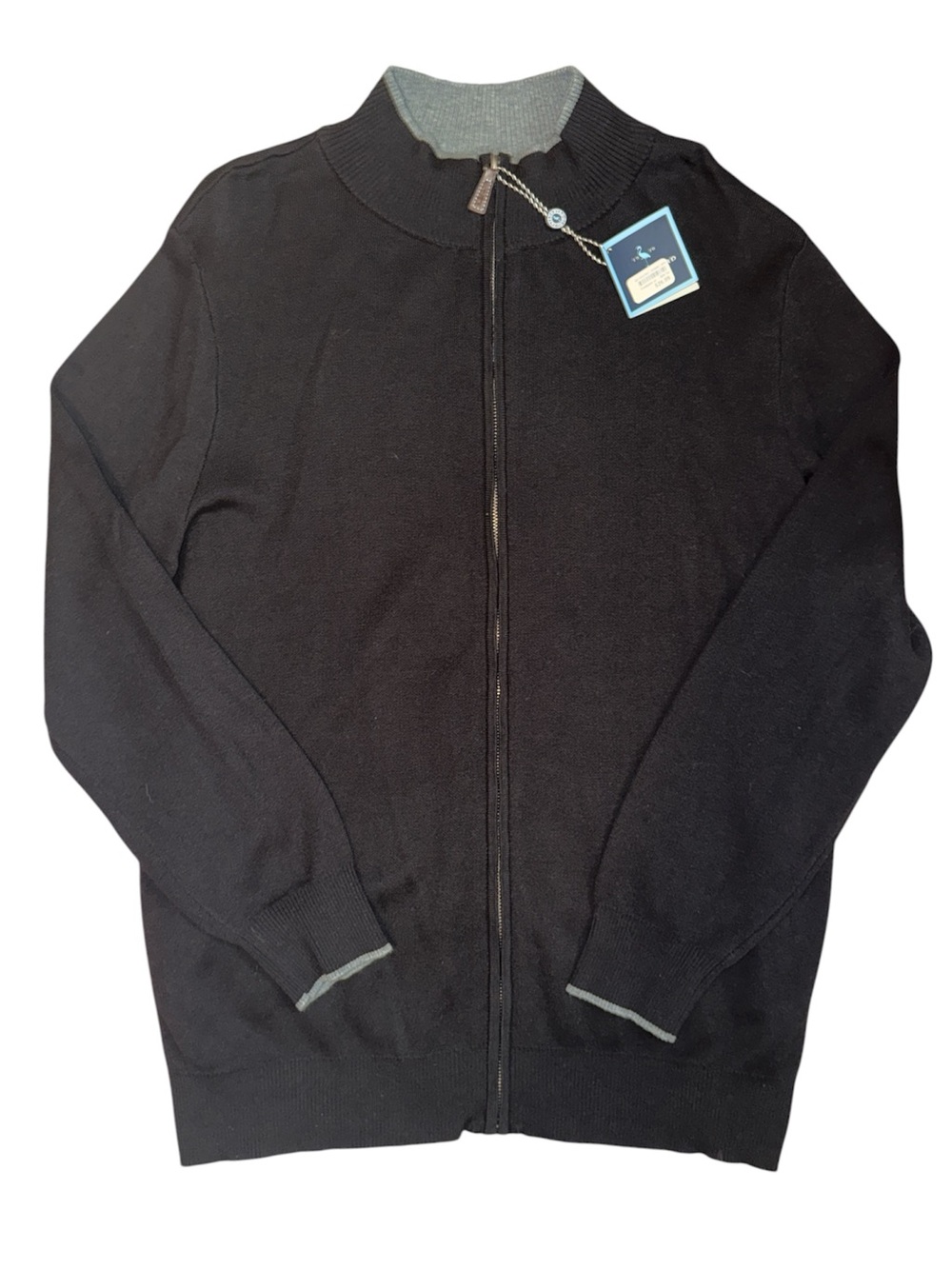 TailorByrd full-zip knit cardigan